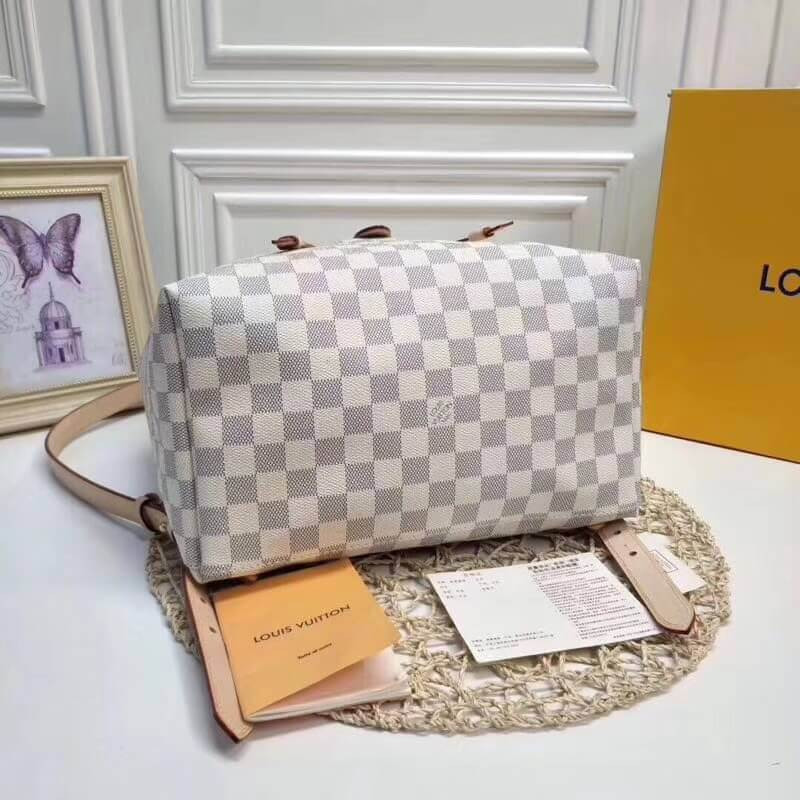 Replica Louis Vuitton Damier Azur Canvas Sperone Backpack N41578
