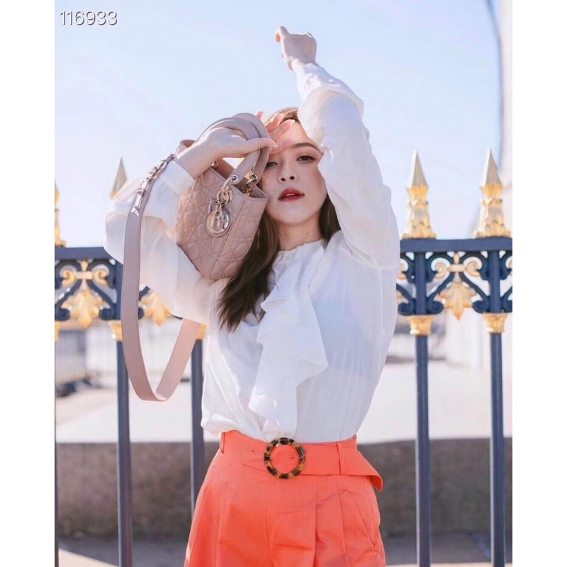 Replica Christian Dior Lambskin My Abcdior Lady Dior Bag M0538