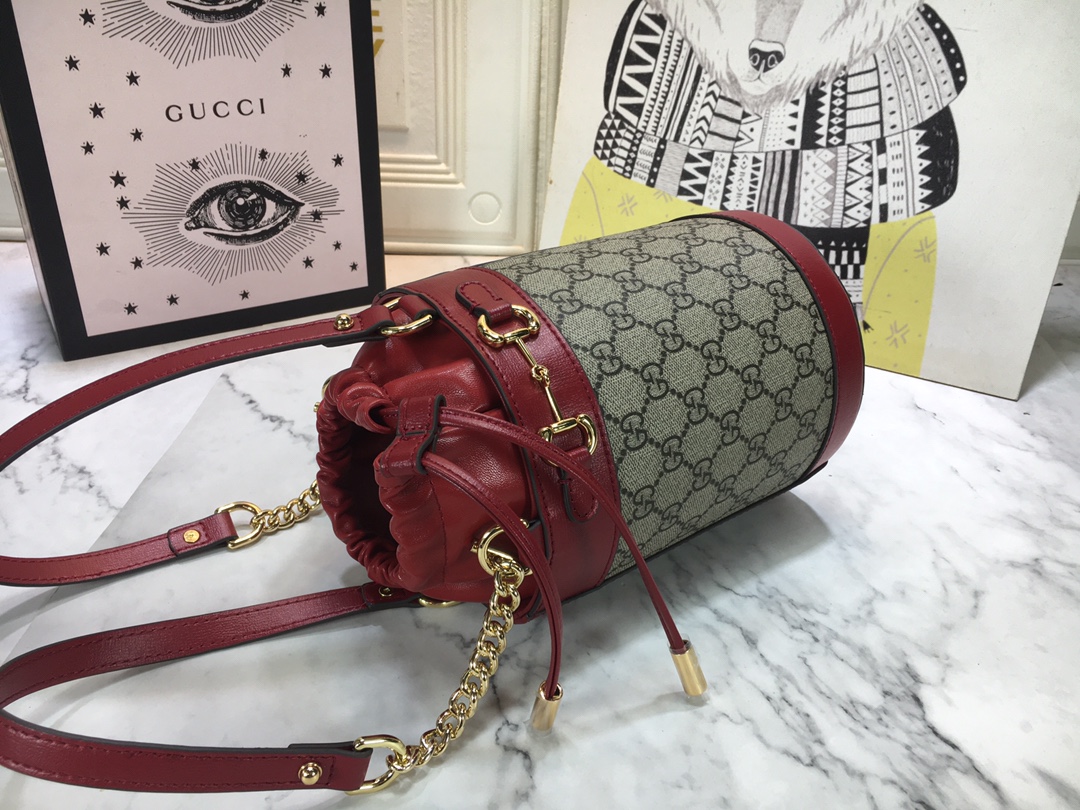 Replica Gucci Horsebit 1955 Small Bucket Bag 637115
