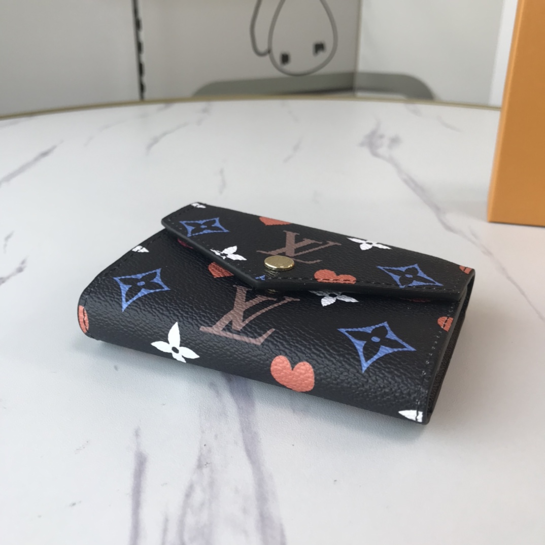 Replica Louis Vuitton Aaa-Game On Zoe Wallet M41938 Black/White