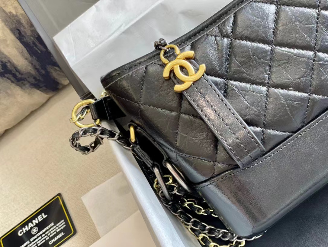 Replica Chanel Gabrielle Small Hobo Bag A91810 Black