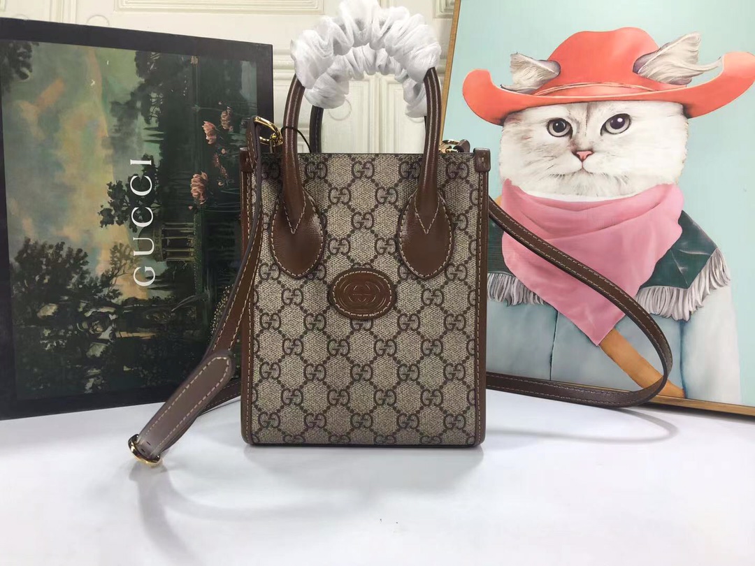 Replica Gucci Mini Tote Bag With Interlocking G