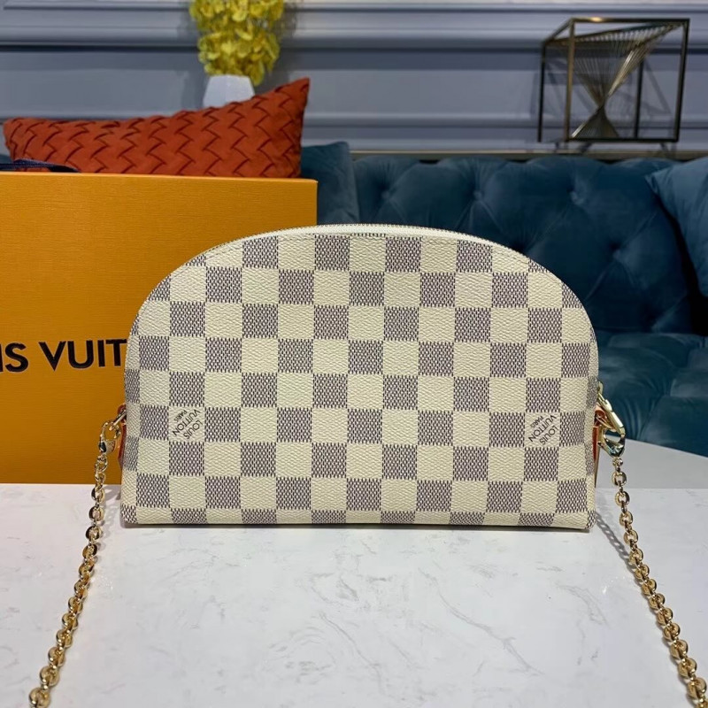 Replica Louis Vuitton Damier Azur Cosmetic Pouch Gm M47353