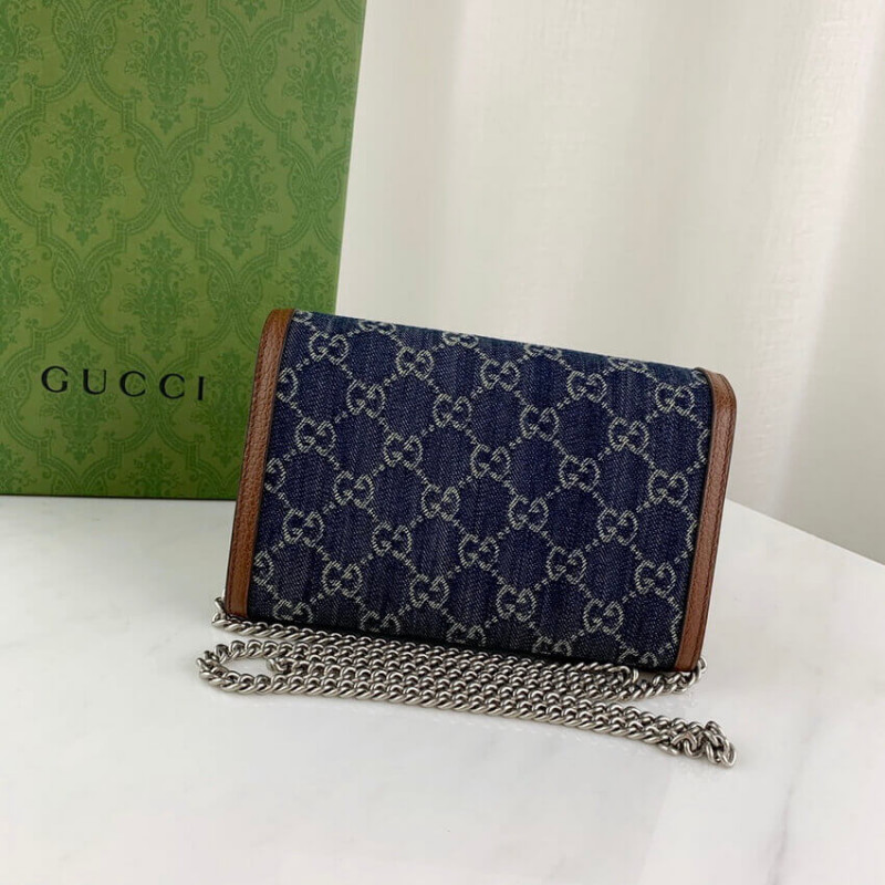 Replica Gucci Denim Dionysus Mini Chain Bag 401231