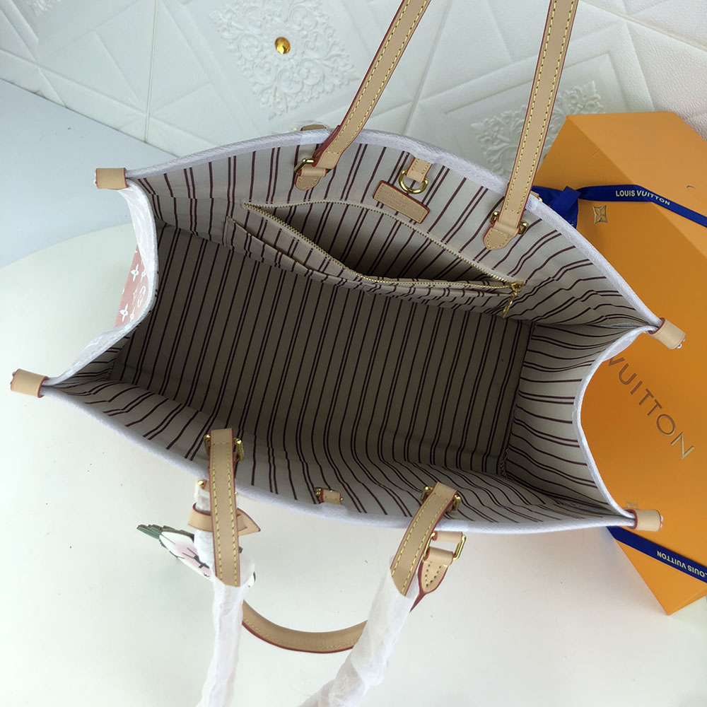 Replica Louis Vuitton Onthego Gm Blue/Pink/Mist