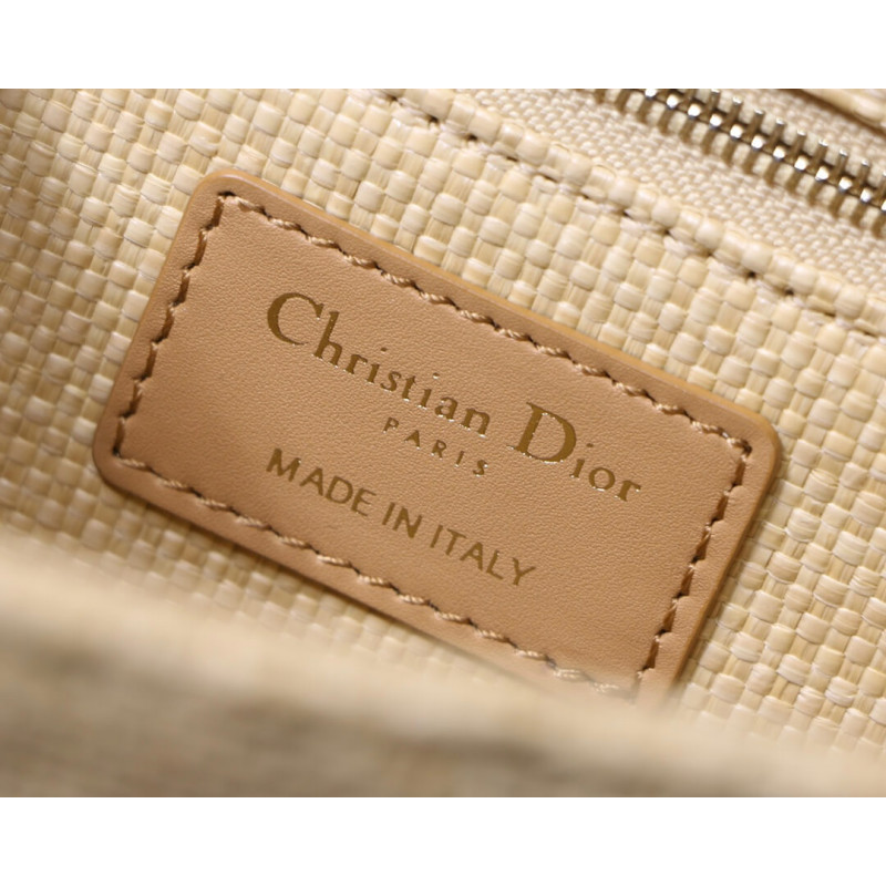 Replica Christian Dior 30 Montaigne Bag Natural Cannage Raffia M9203