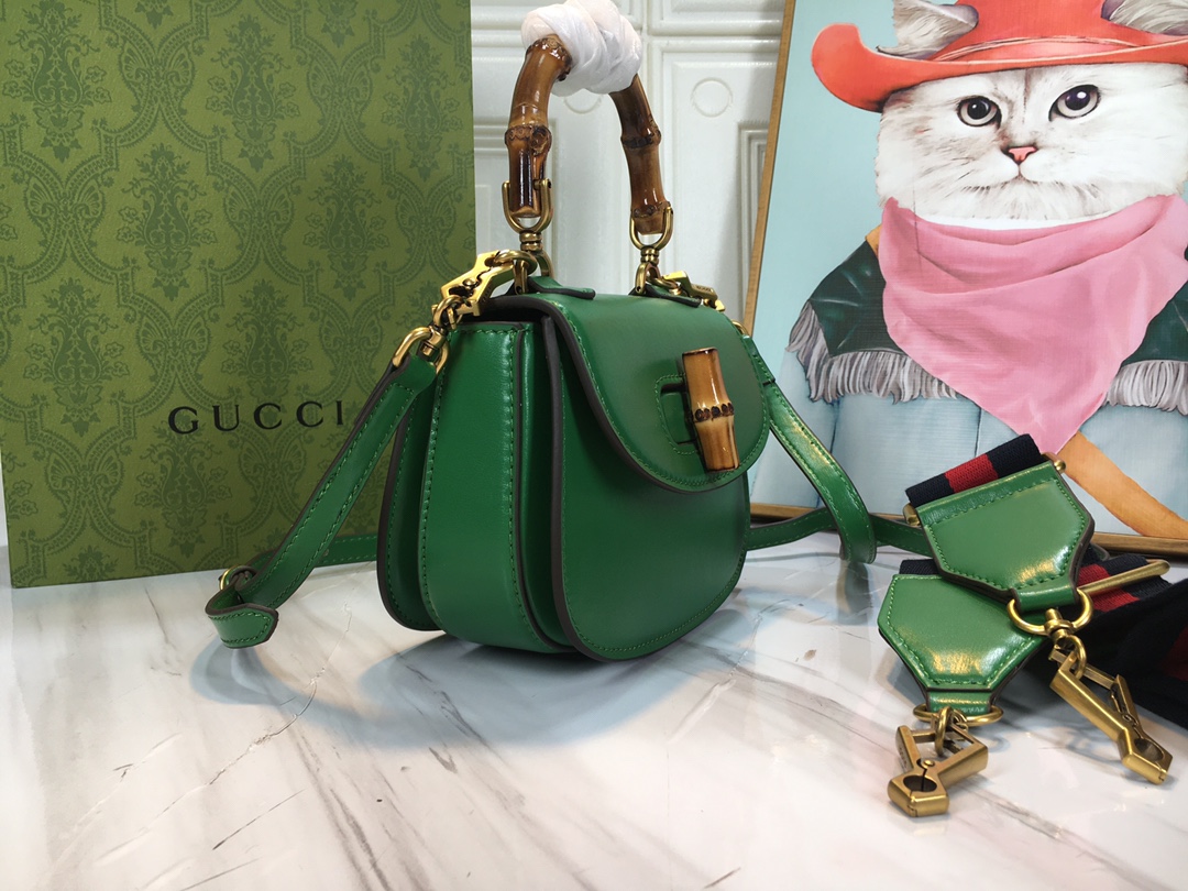 Replica Gucci Double G Bamboo 1947 Mini Top Handle Bag
