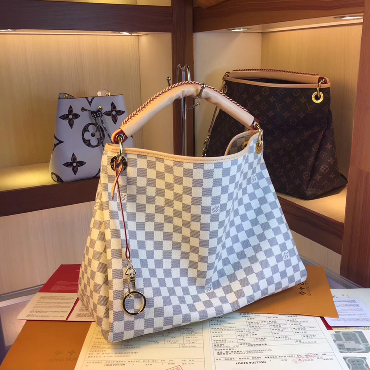 Replica Louis Vuitton Artsy Mm M44869 White/Brown