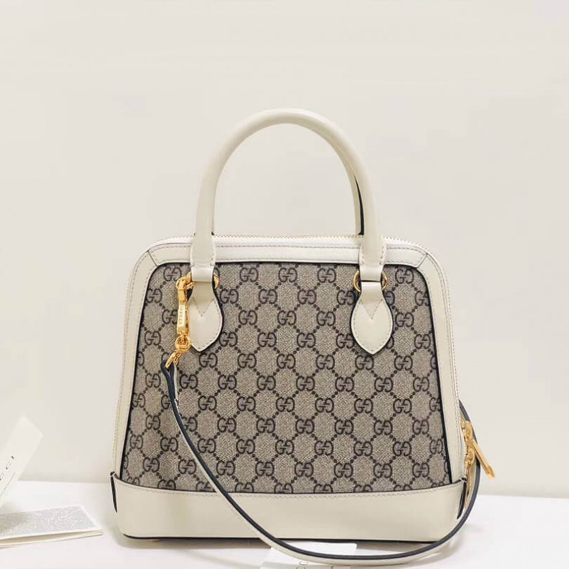 Replica Gucci 1955 Horsebit Gg Supreme Small Top Handle Bag 621220