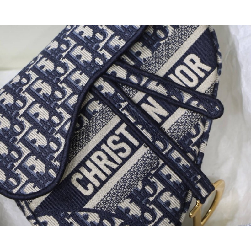Replica Christian Dior Saddle Denim Canvas Bag M0446