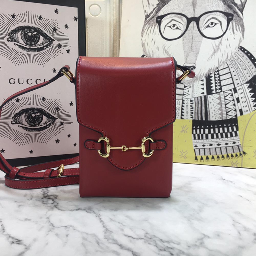 Replica Gucci Horsebit 1955 Mini Bag 625615 Blk/Red/Brown