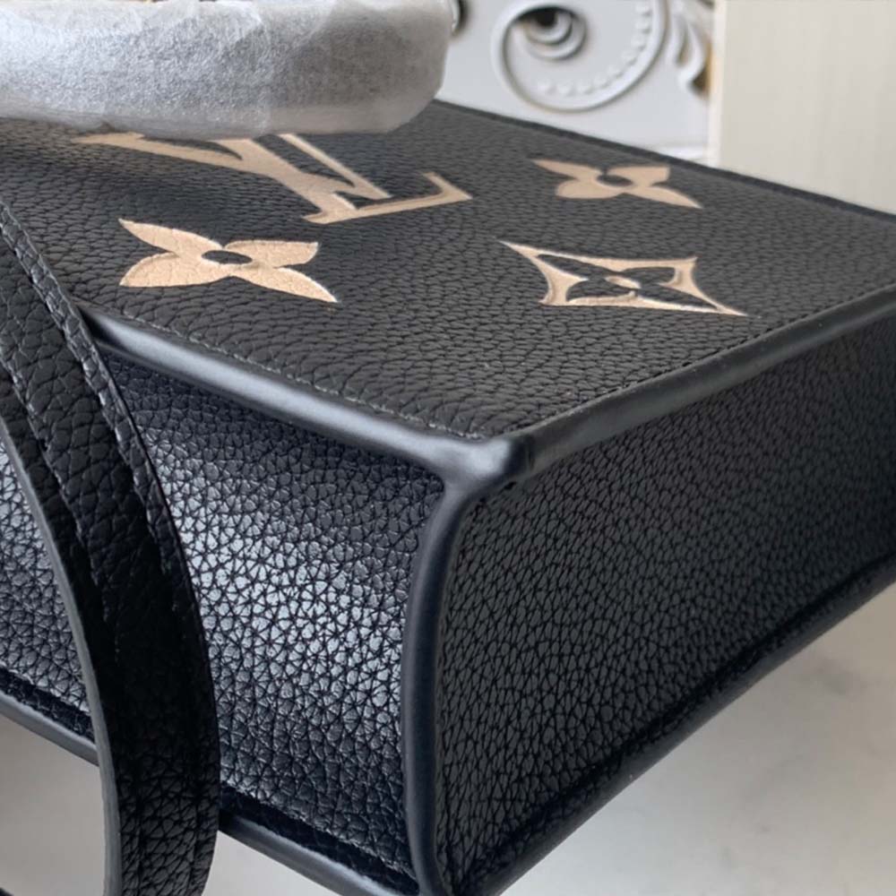 Replica Louis Vuitton Petit Sac Plat M57937 Black/Beige/Brown