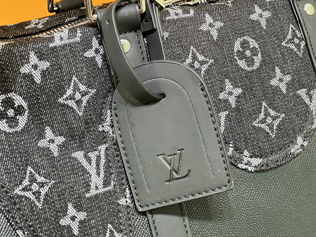Replica Louis Vuitton Keepall Bandouliere 50 M45975 Black