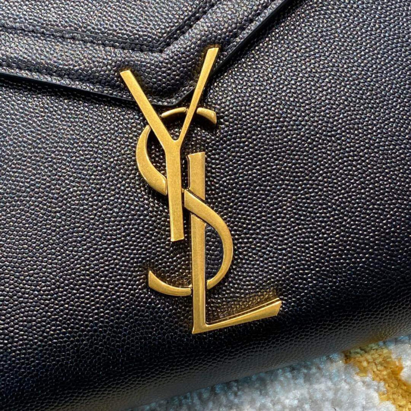 Replica Ysl Saint Laurent Cassandra Wallet On Chain In Grain Leather 582334