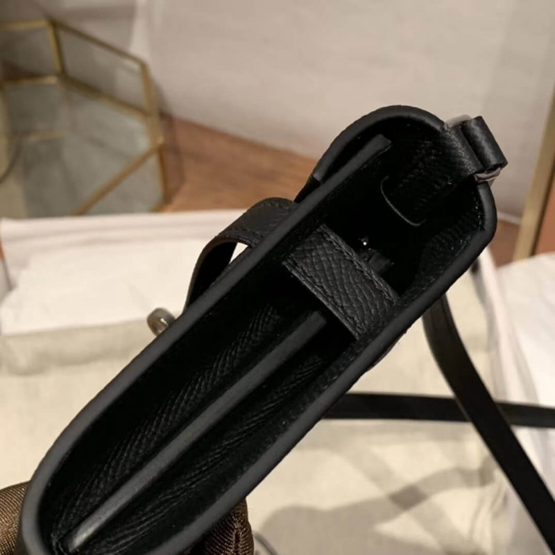 Replica Hermes Kelly Wallet To Go Woc 499041 Black