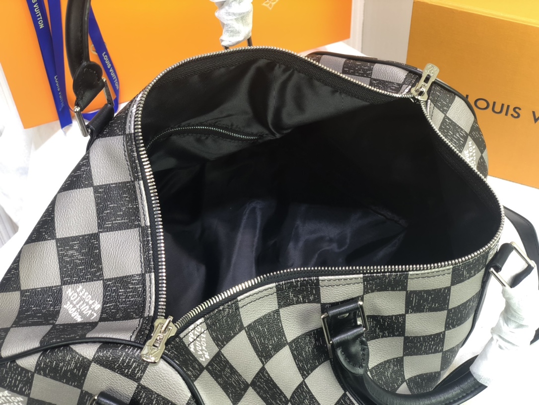 Replica Louis Vuitton Keepall Bandouliere 45 Green/Black