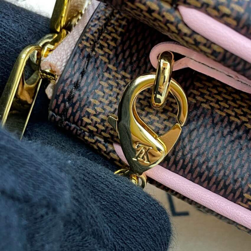 Replica Louis Vuitton Damier Ebene Double Zip Pochette N60254
