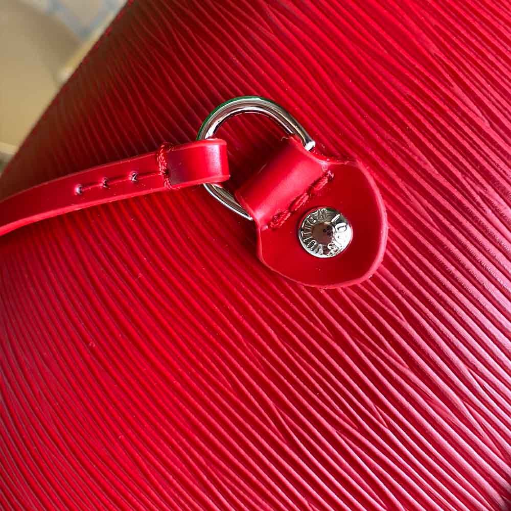 Replica Louis Vuitton Neverfull Mm Epi Leather M56947 Navy/Black/Red