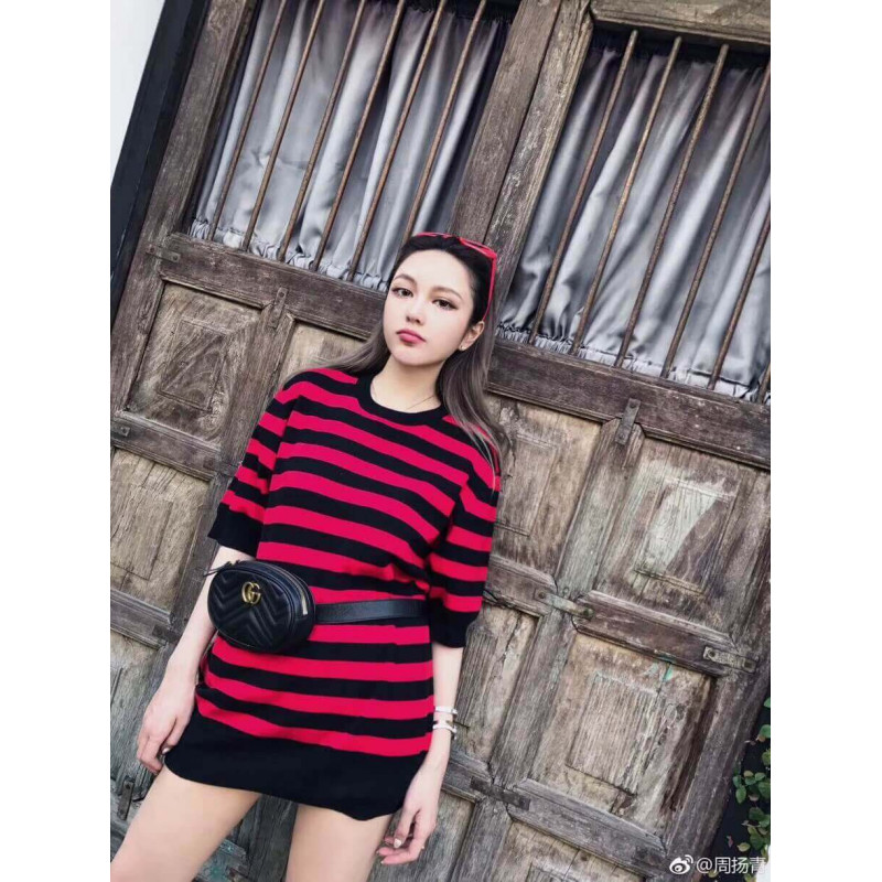 Replica Gucci Gg Marmont Matelasse Leather Belt Bag 476434