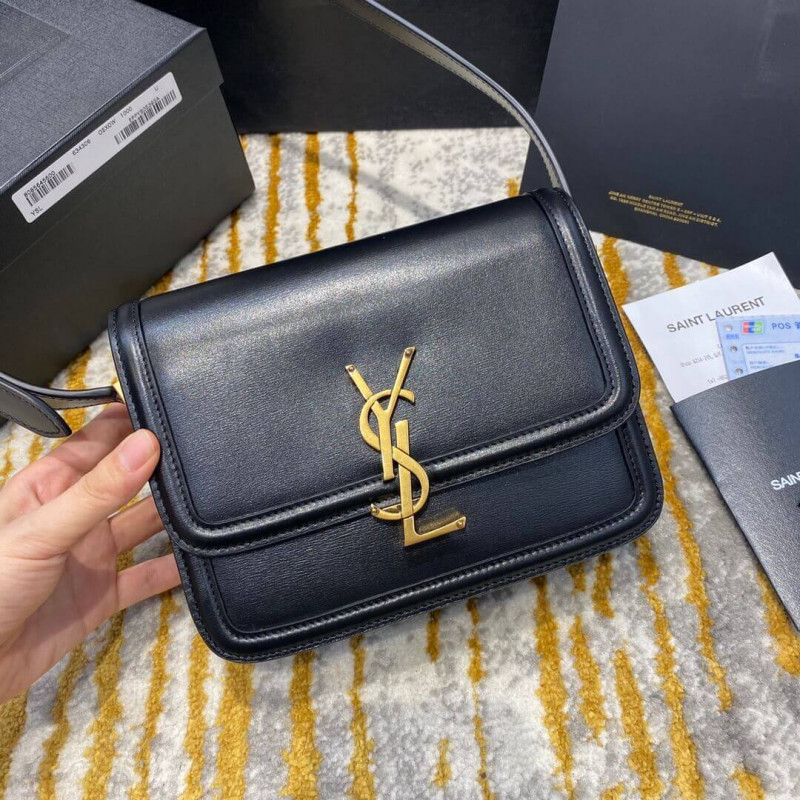 Replica Saint Laurent Ysl Solferino Small Satchel In Box Leather 634306
