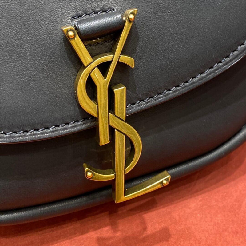 Replica Saint Laurent Kaia Ysl-Plaque Mini Leather Satchel 623097