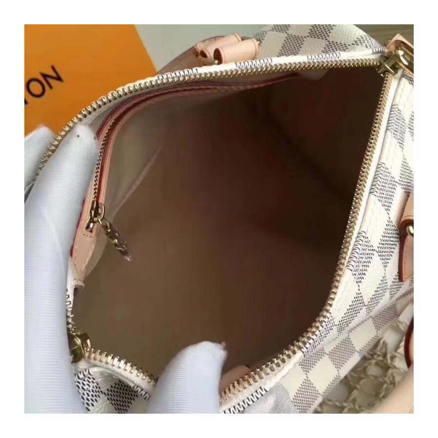 Replica Louis Vuitton Damier Azur Canvas Speedy Bandouliere 25 N41374