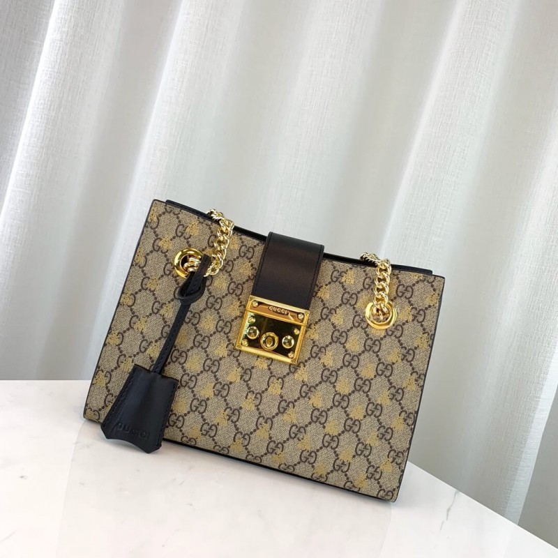 Replica Gucci Padlock Small Gg Bees Shoulder Bag 498156