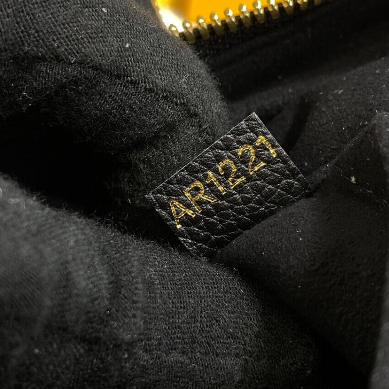 Replica Louis Vuitton Monogram Empreinte Leather Bagatelle M46002 Black