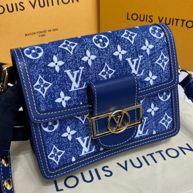 Replica Louis Vuitton Monogram Denim Mini Dauphine M59716
