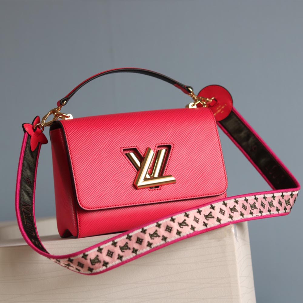 Replica Louis Vuitton Twist Mm M57050 Beige/Black/Pink