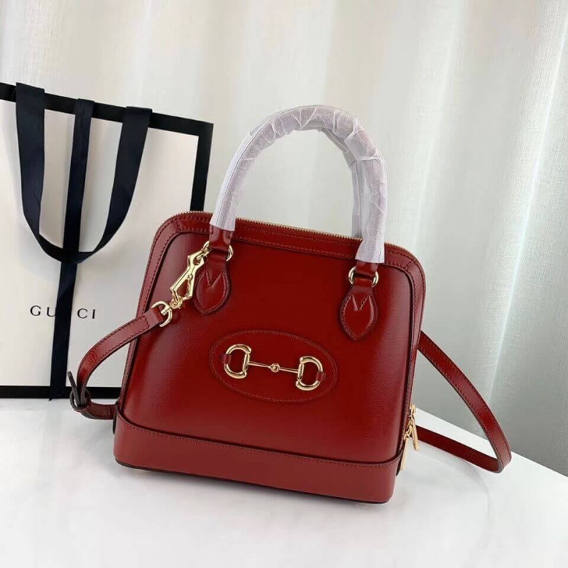 Replica Gucci 1955 Horsebit Leather Small Top Handle Bag 621220