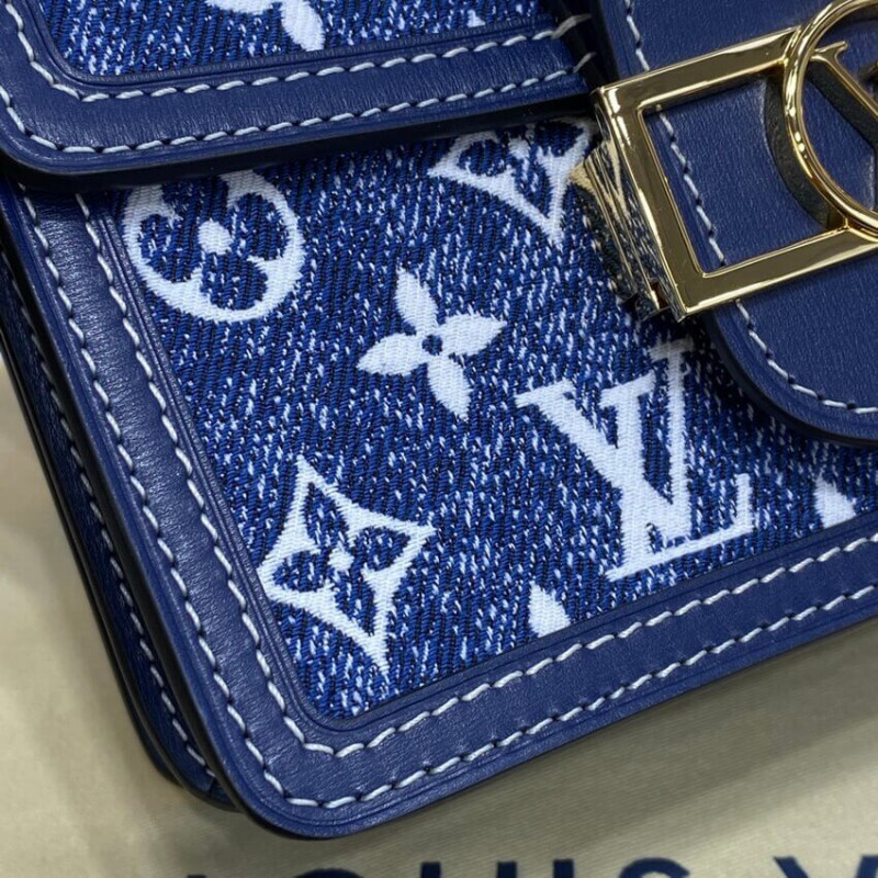 Replica Louis Vuitton Monogram Denim Mini Dauphine M59716