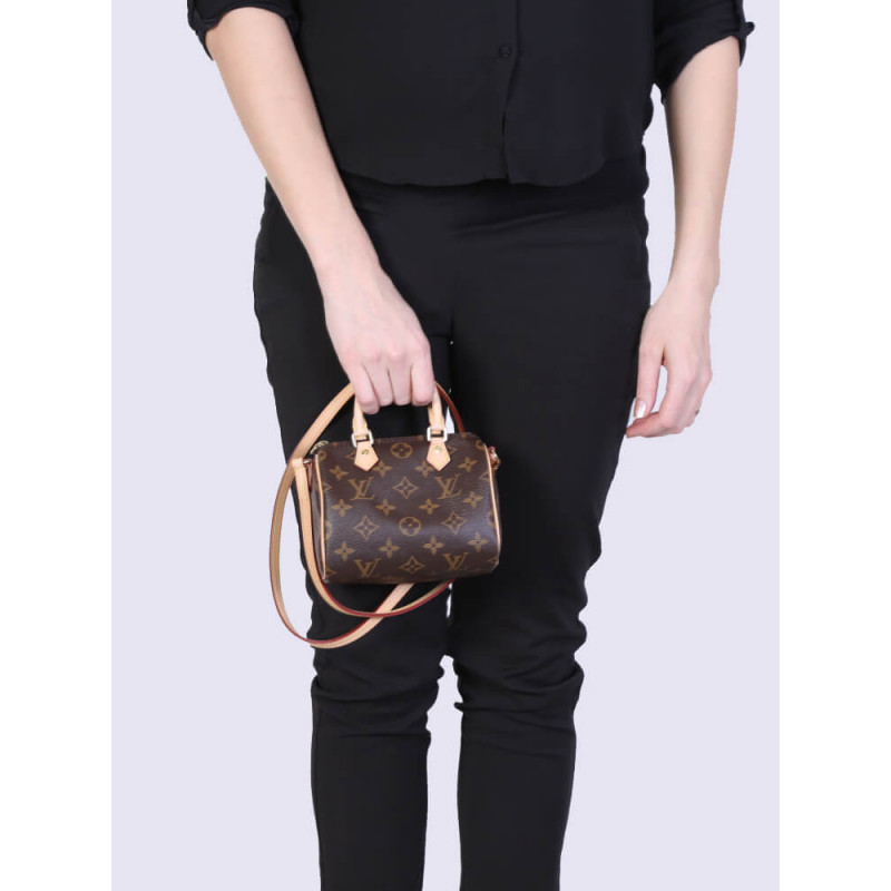 Replica Louis Vuitton Monogram Canvas Nano Speedy M61252