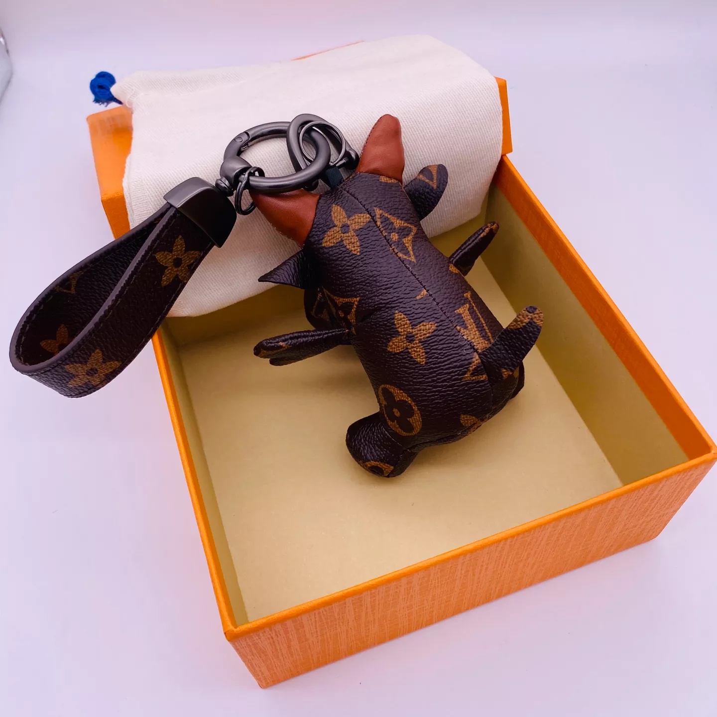 Replica Louis Vuitton Cute Cow Bag Charm And Key Holder