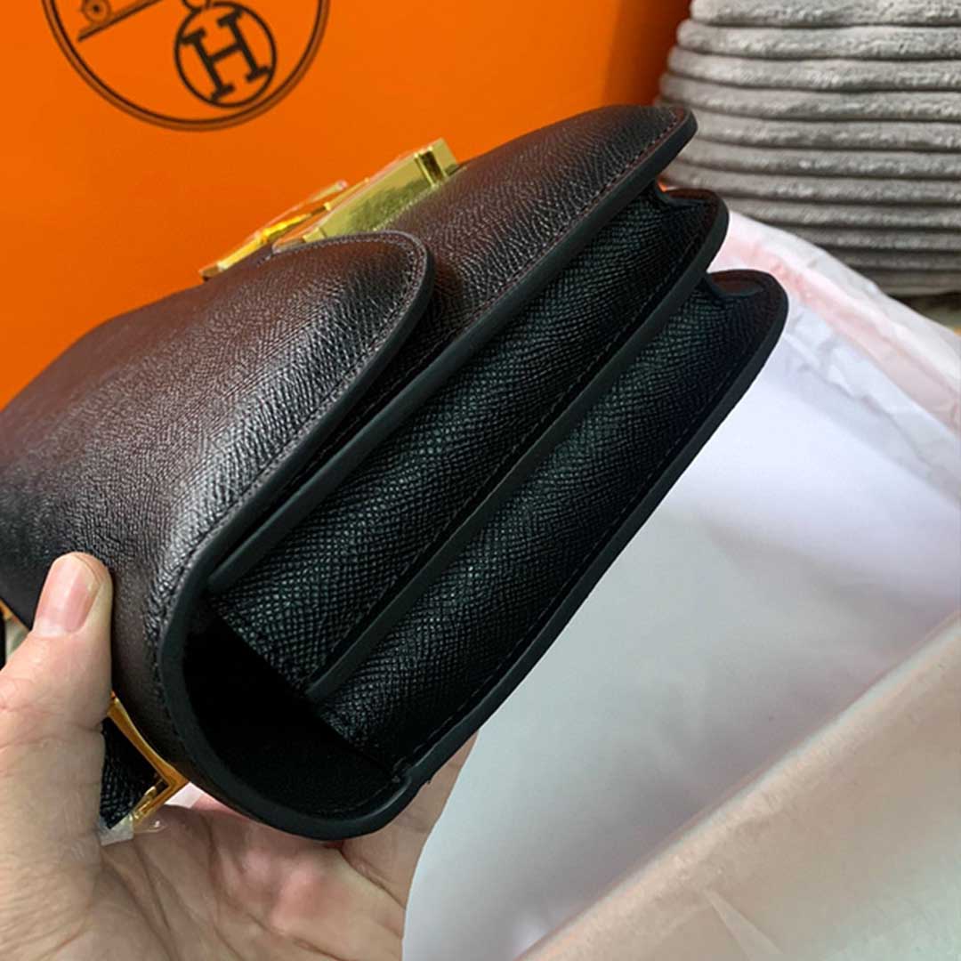 Replica Hermes Aaa-Constance Handbag 24Cm 19Cm Black/White/Pink