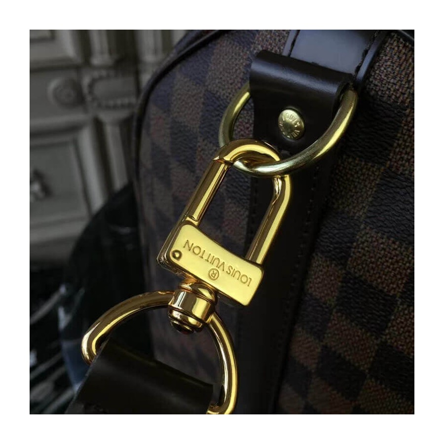 Replica Louis Vuitton Damier Ebene Canvas Keepall Bandouliere 50 N41427