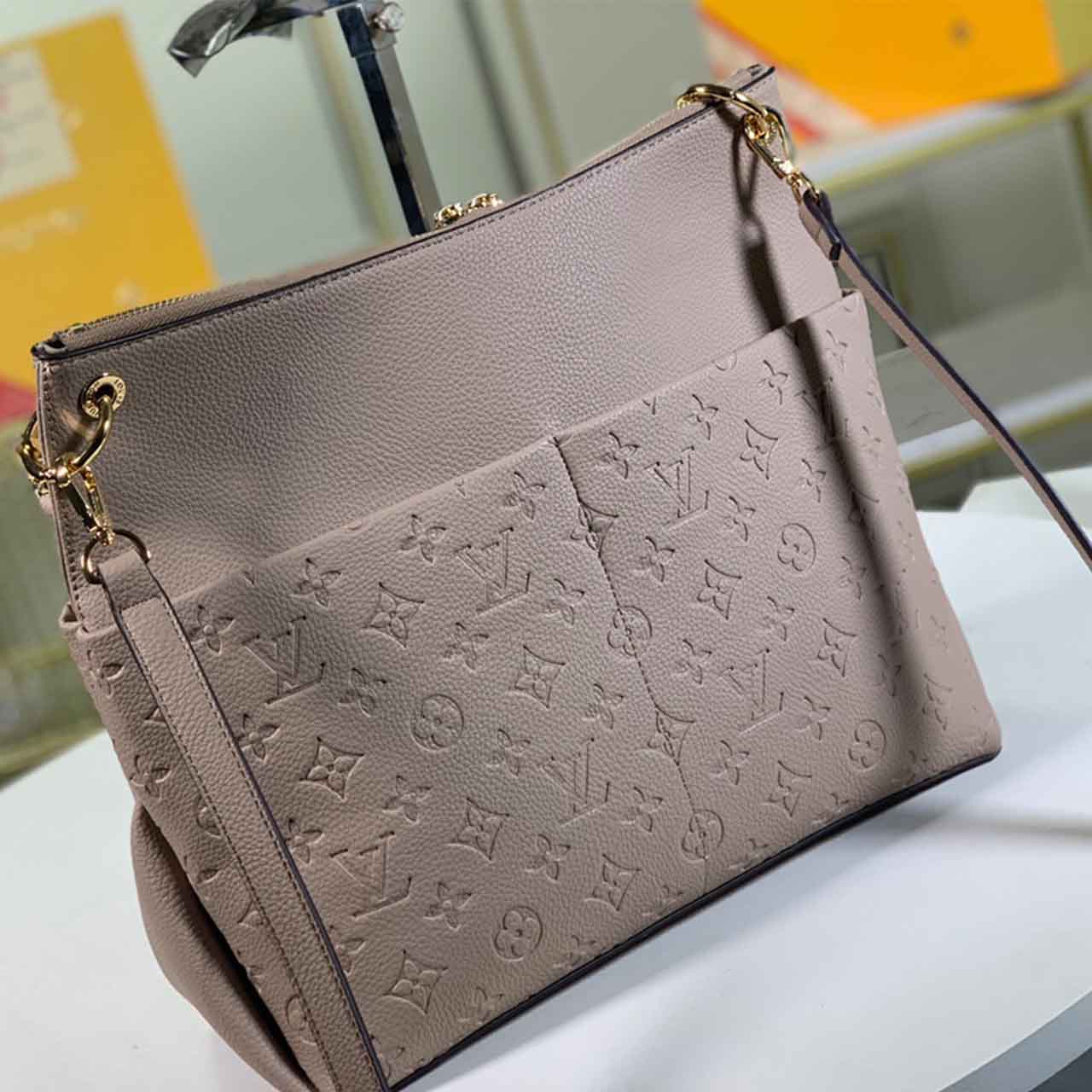 Replica Louis Vuitton Maida Hobo M45522 Black/White/Grey/Blue