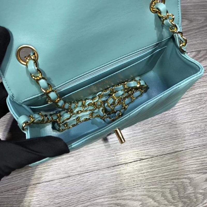 Replica Chanel Chevron Lambskin 20Cm Classic Flap Bag 1116