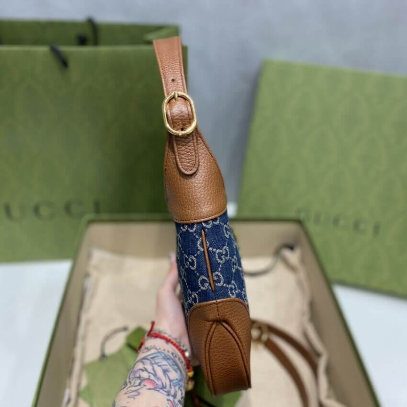 Replica Gucci Denim Jackie 1961 Small Shoulder Bag 636706