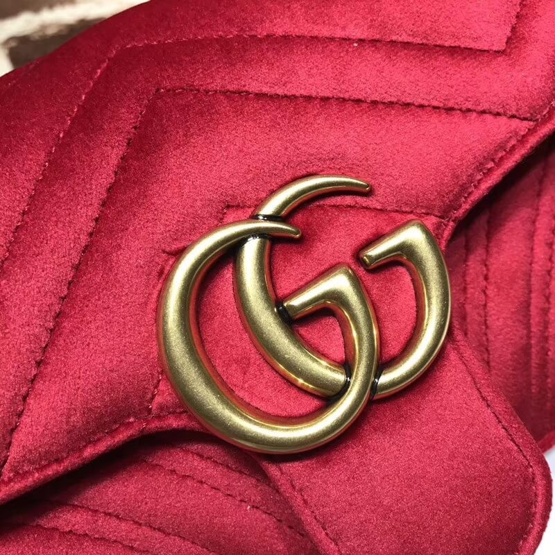 Replica Gucci Gg Marmont Velvet Shoulder Bag 446744