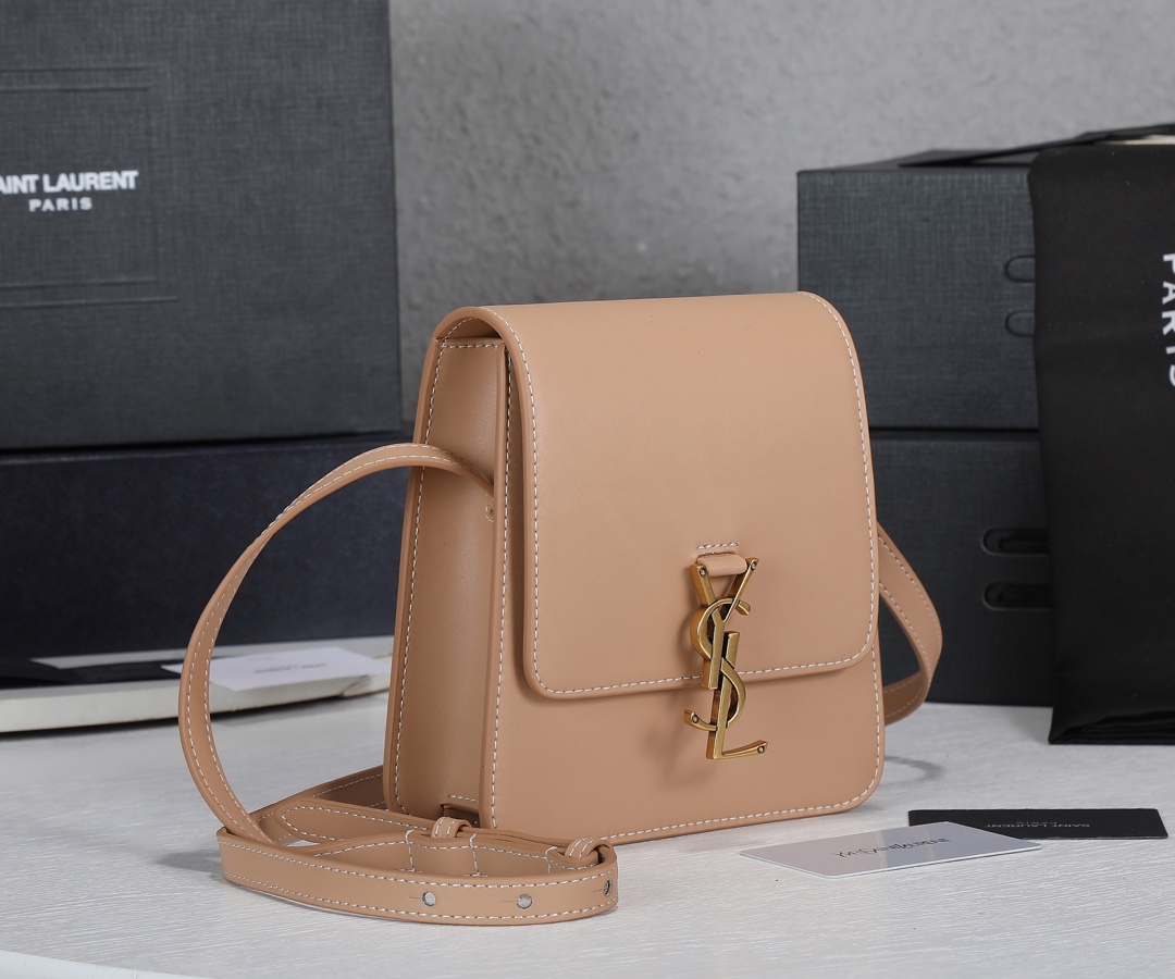 Replica Ysl Kaia North/South Satchel In Vegetable- Black/Beige