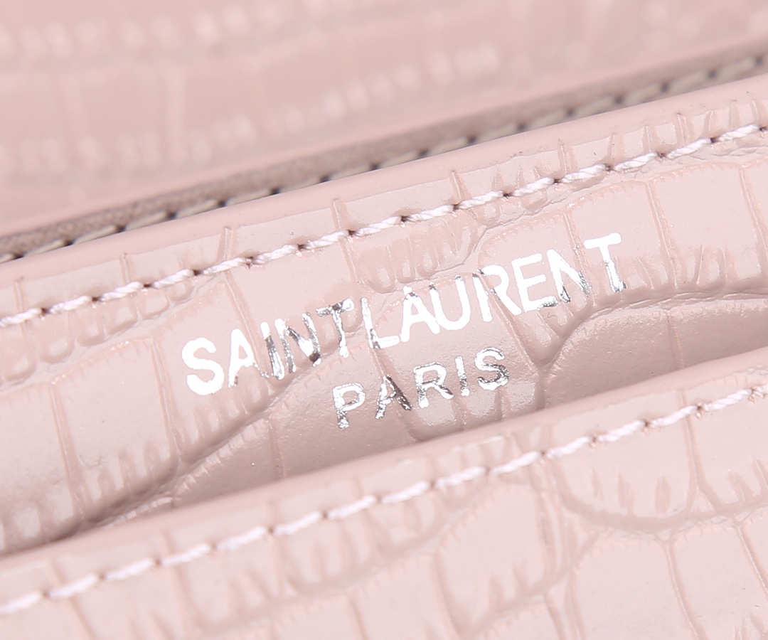 Replica Ysl Sunset Medium In Crocodile Embossed Shiny Leather 1737