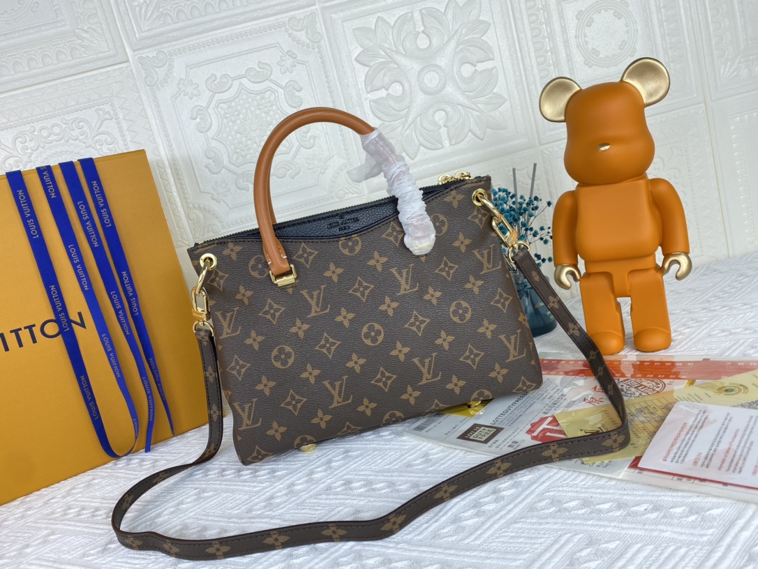 Replica Louis Vuitton Pallas Bb Black/Red/Pink