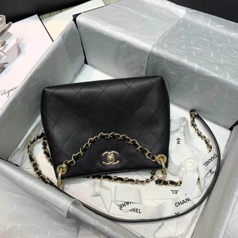 Replica Chanel Grained Calfskin Small Hobo Bag As1461