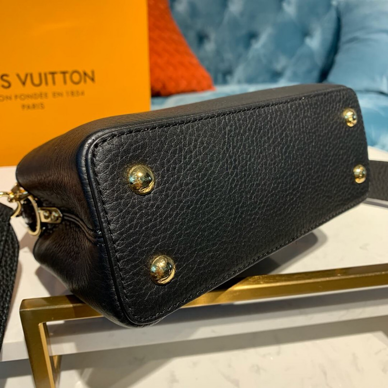 Replica Louis Vuitton Taurillon And Python Leather Capucines Mini N97075