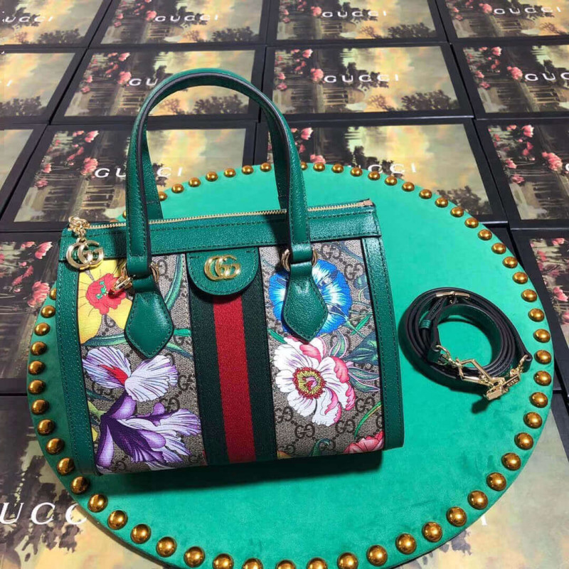 Replica Gucci Ophidia Gg Flora Small Tote Bag 547551