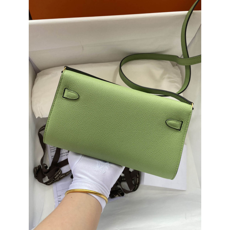 Replica Hermes Kelly Wallet To Go Woc 499041 Green