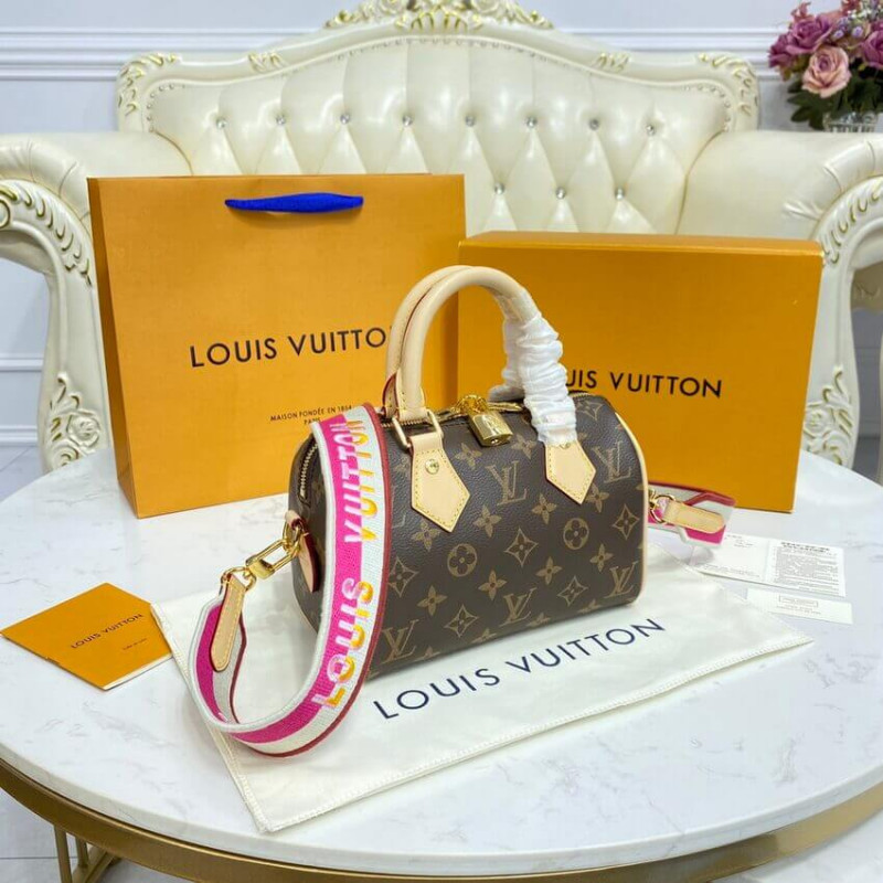 Replica Louis Vuitton Monogram Speedy Bandouliere 20 M45948 Fuchsia