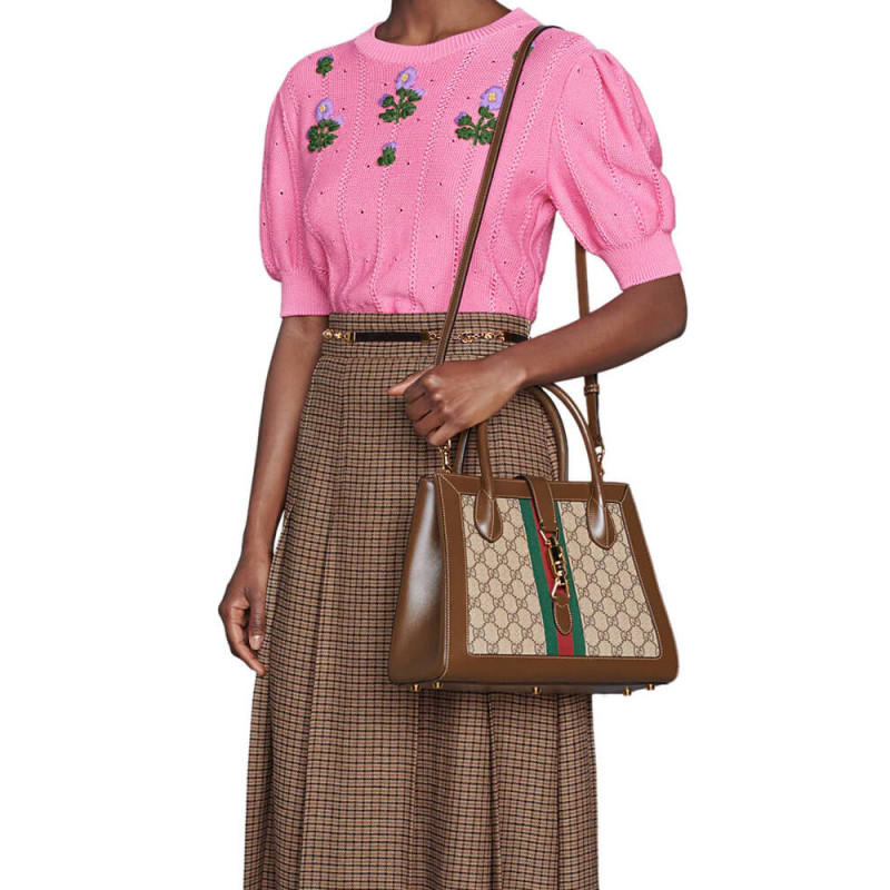 Replica Gucci Jackie 1961 Medium Tote Bag 649016 Gg Supreme