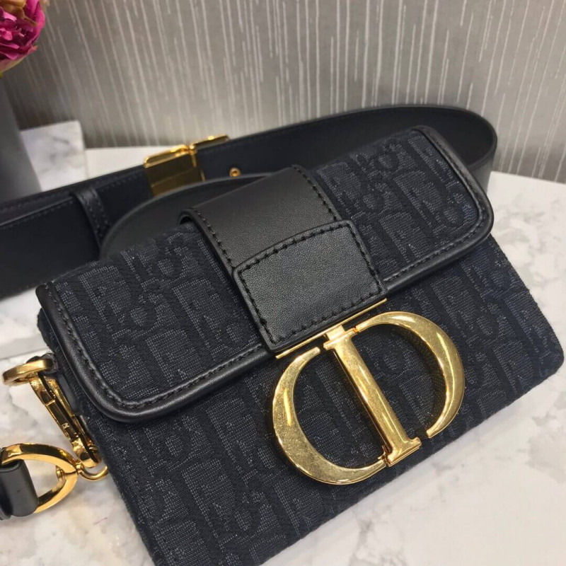 Replica Christian Dior 30 Montaigne Box Bag Oblique Jacquard M9204